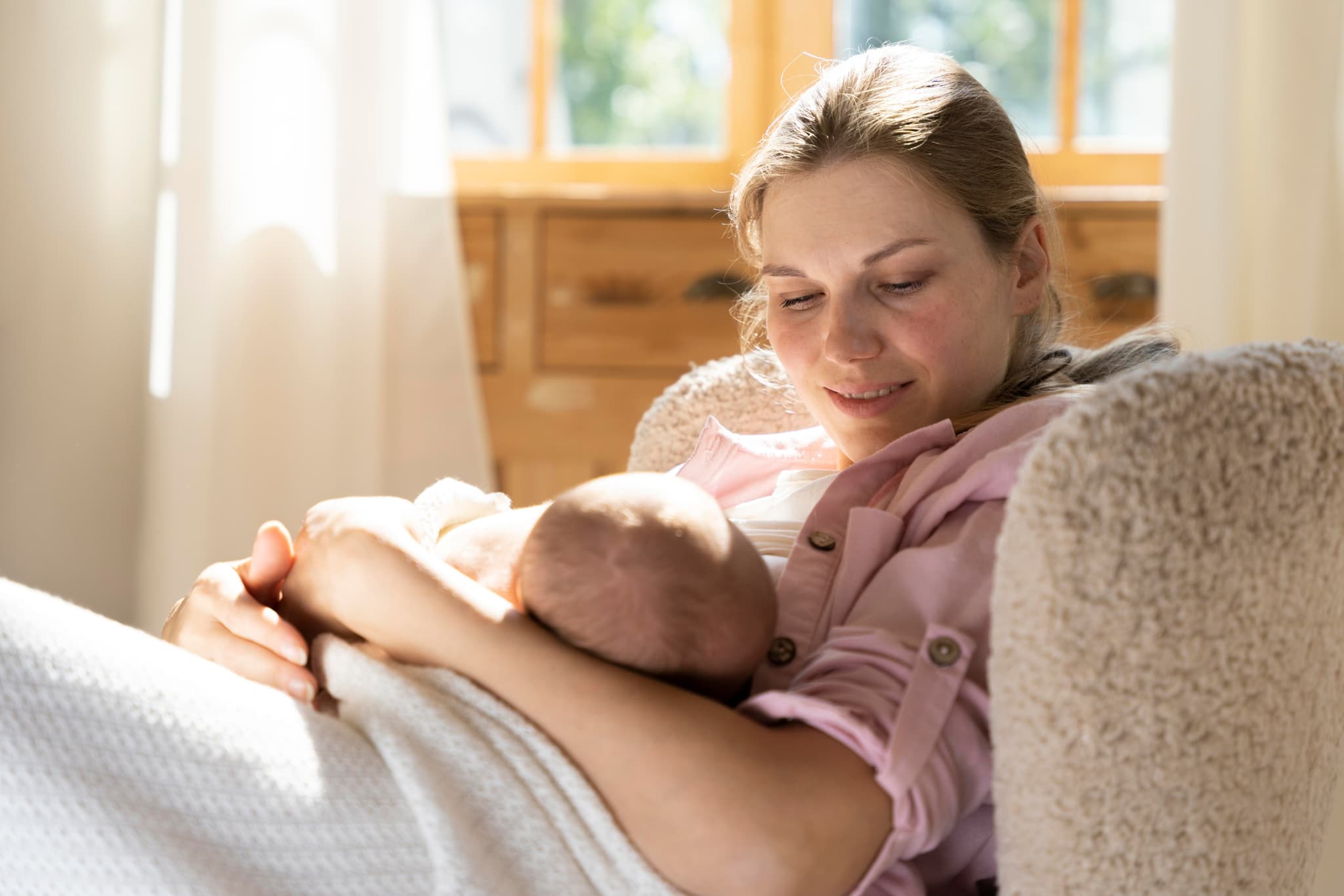 A woman experiencing new and healthy motherhood after postpartum depression care